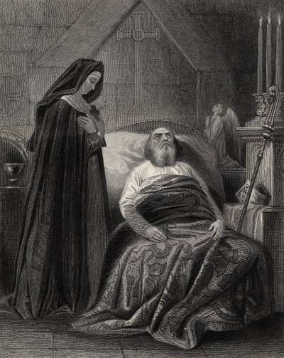 The Death of St. Patrick, engraved by J. Rogers by Henry Warren